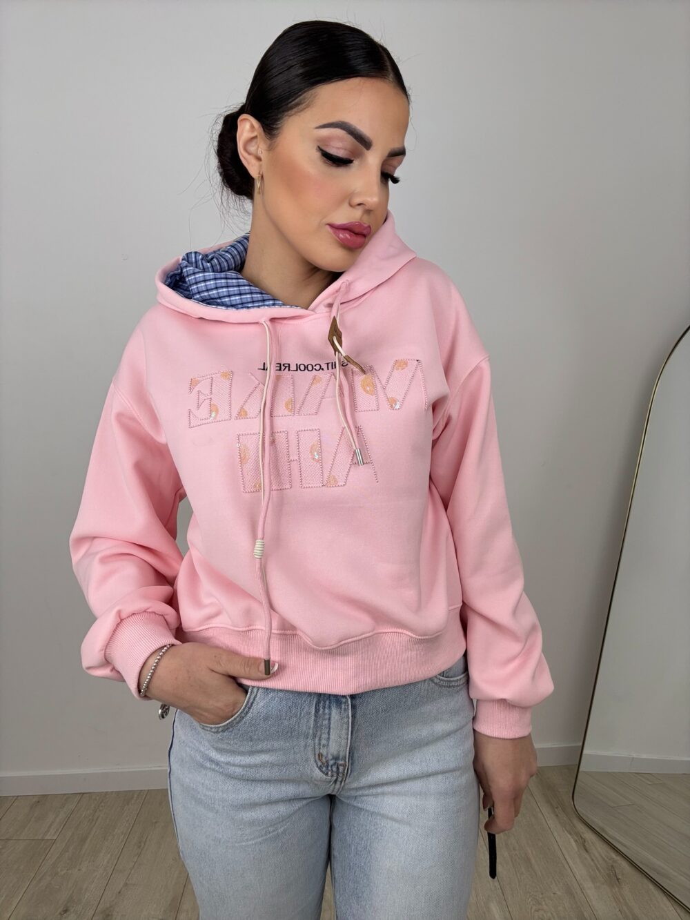 Felpa Make Rosa - immagine 2