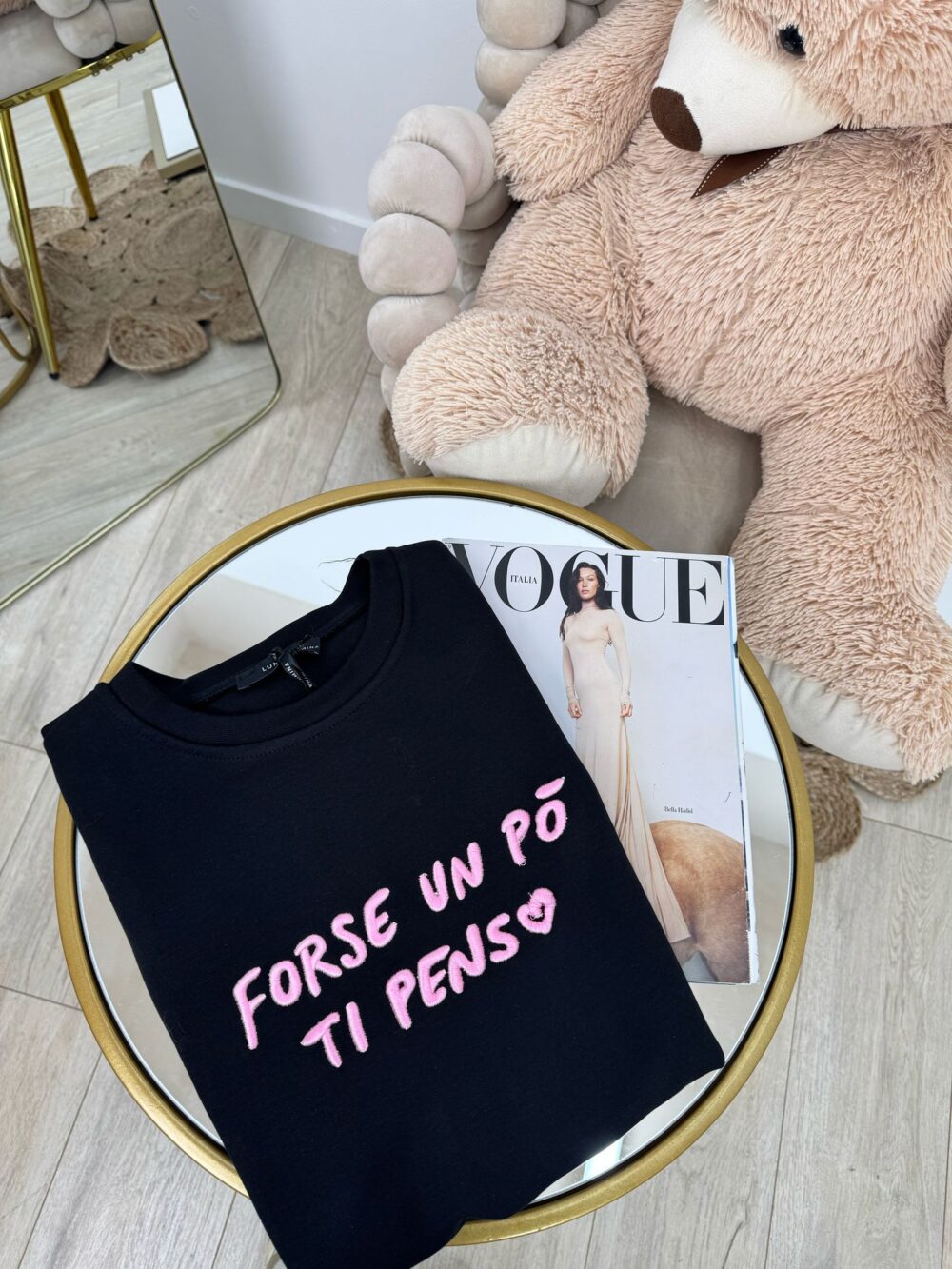 Maglia Un Pò Ti Penso Nera