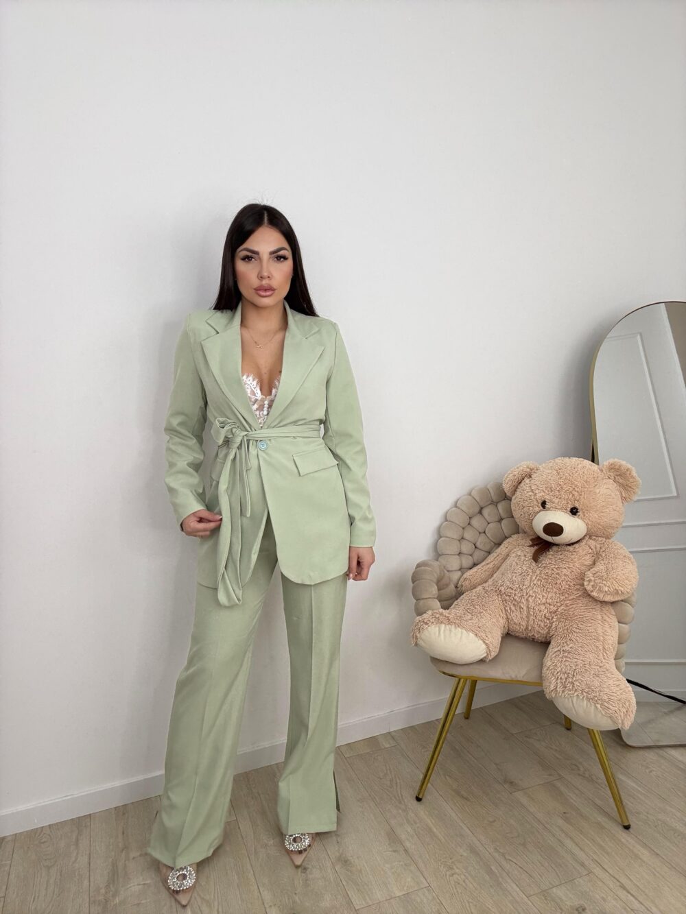 Tailleur troppo mio verde macha