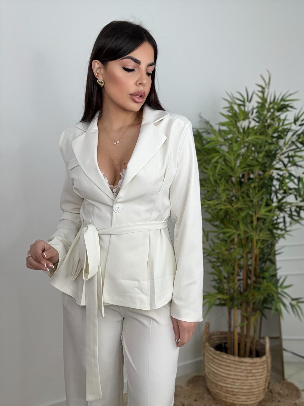 Tailleur Destiny Bianco Sporco - immagine 2