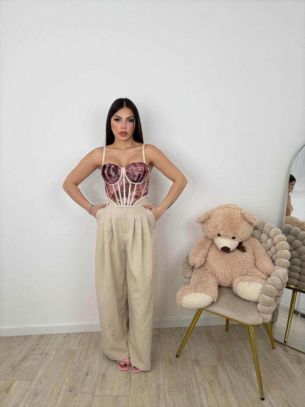 Pantalone West beige - immagine 2