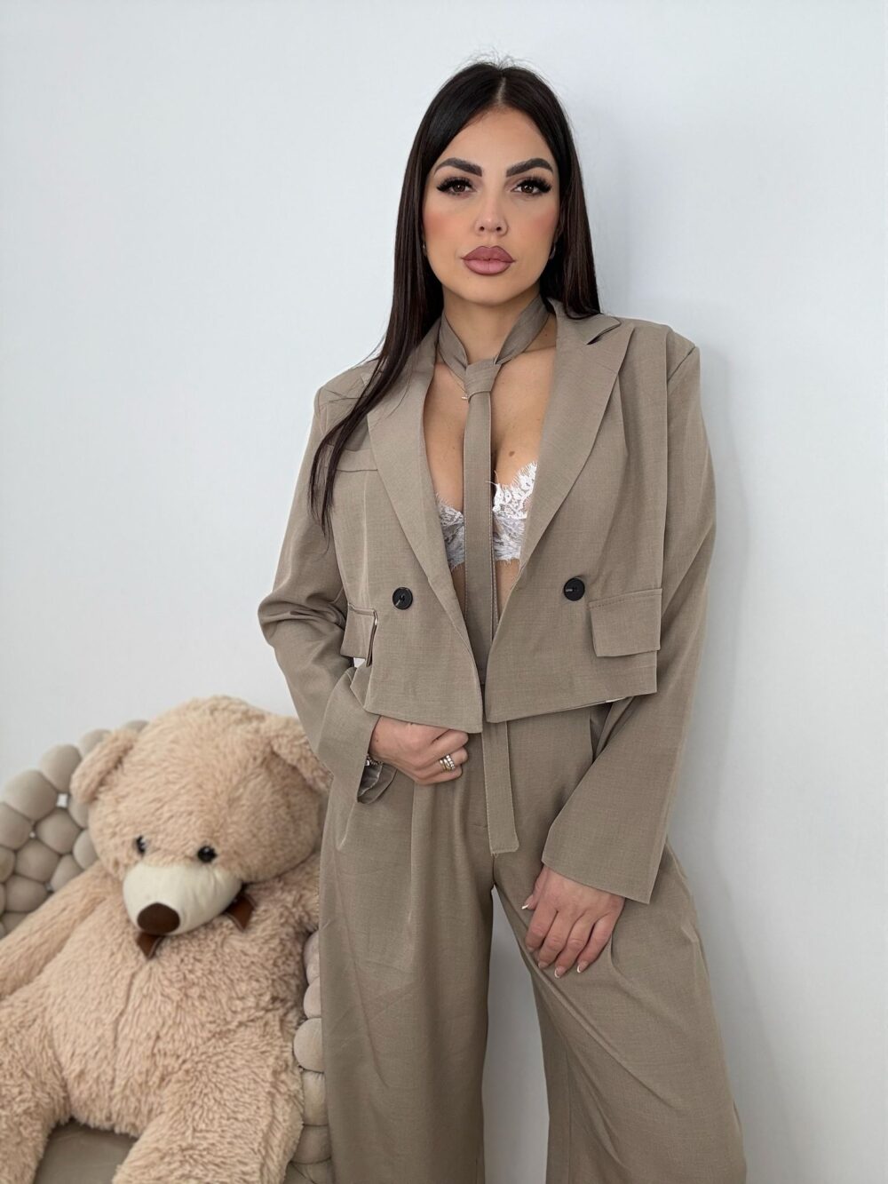 Tailleur Zoe Beige Scuro - immagine 2