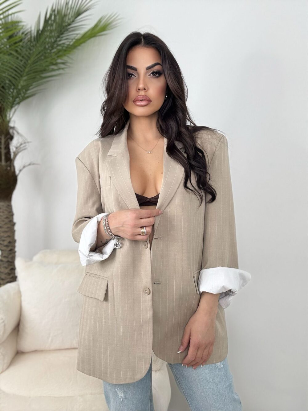 Giacca Gessy Beige - immagine 3
